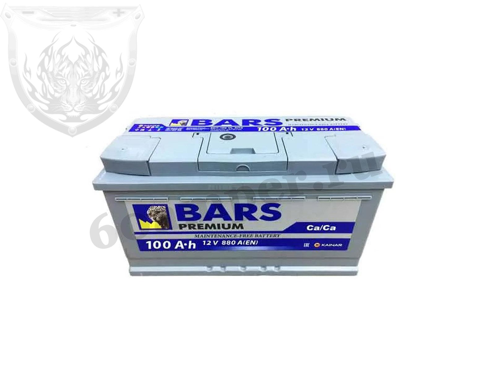 Изображение Аккумулятор BARS 100 А*ч Обратный PREMIUM : №1