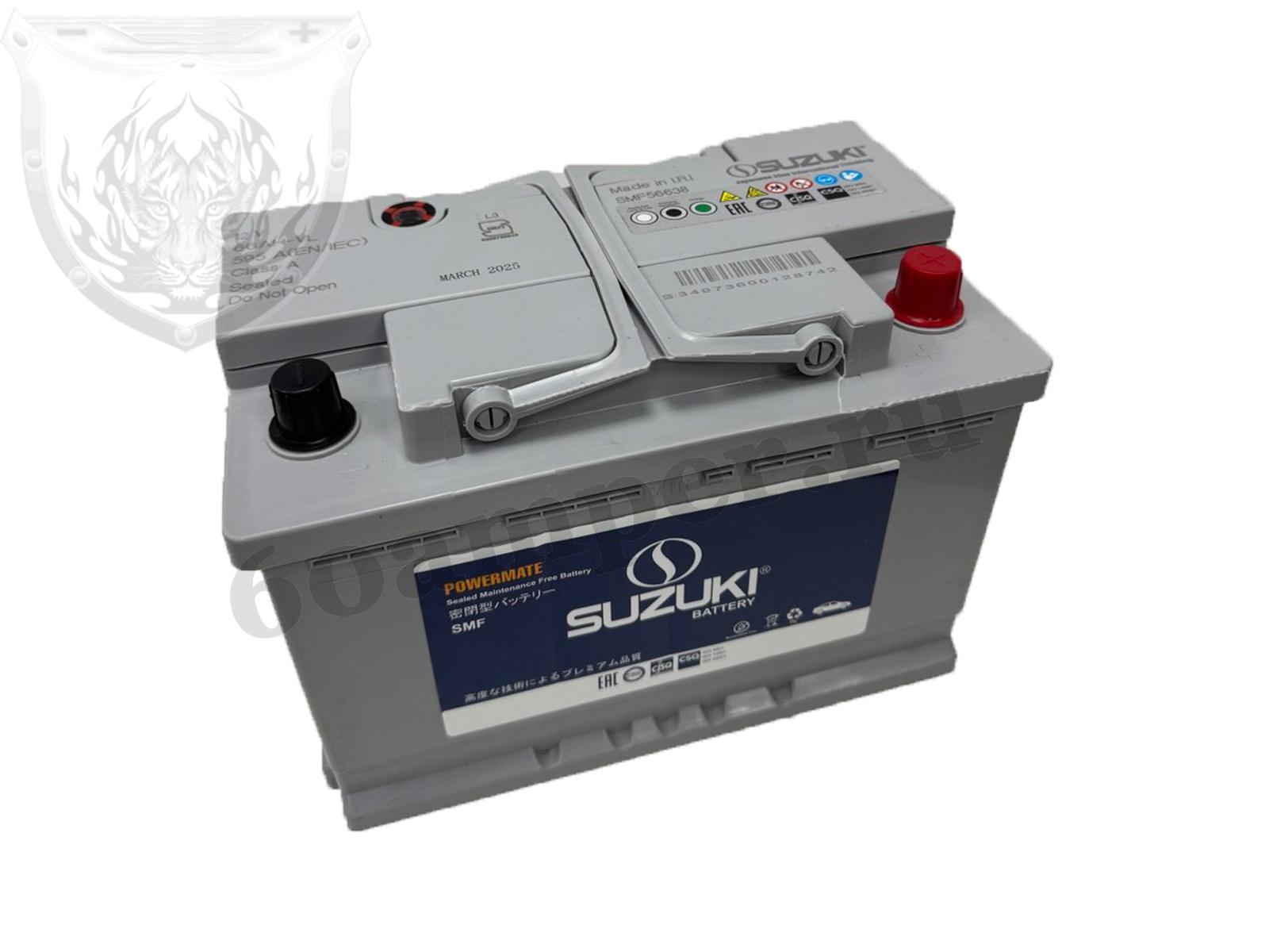 Изображение Аккумулятор SUZUKI 66 А*ч Обратный : №1